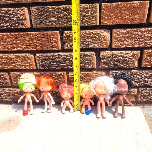 1979 & 1980 6 Doll Lot Strawberry Shortcake Dolls No Clothes American Greetings - Picture 5 of 9